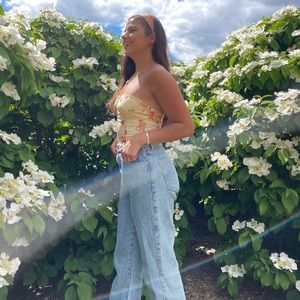 Danielle Bernstein floral Corset